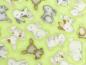 Preview: Patchworkstoff mit Hasenbabies aus der Kollektion Farm Babies Nahansicht